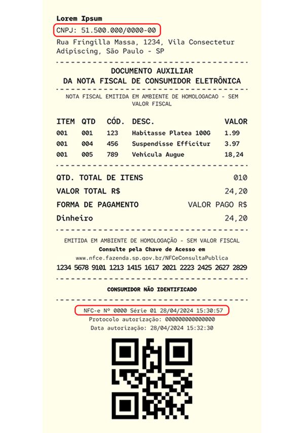 Cupom NFC-e